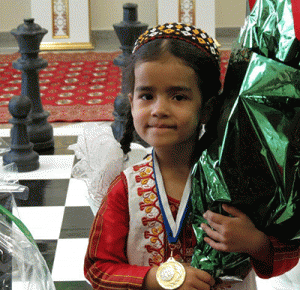 6-летняя чемпионка Бягуль Эзизова
