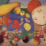 1934 Фрукты и овощи. Натюрморт. ЧС