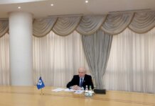 Р.Мередов встретился с генеральным секретарём СНГ